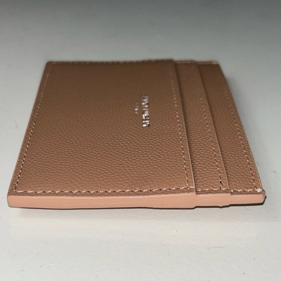 Saint Laurent Paris Credit Card Case in Grain De Poudre Leather - Picture 9 of 10